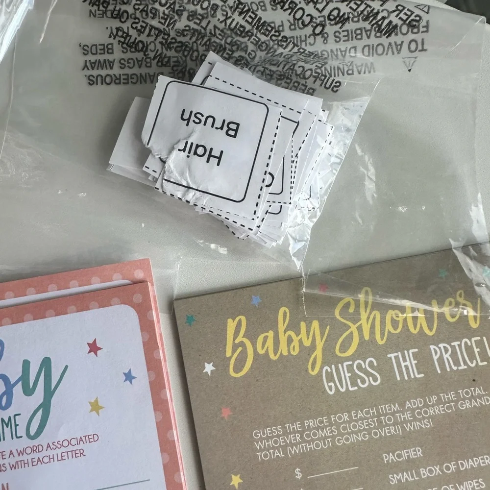 Baby Shower game leftovers